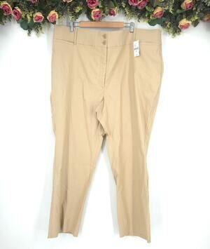 Lane Bryant The 4-Season Straight Petite Mid-Rise Pants Size 28P NWT